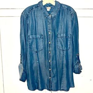 Chico's Blue Denim Shirt